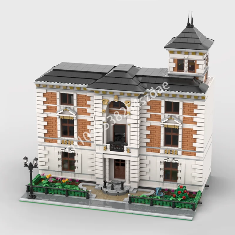 

4263PCS MOC Moc Modular Urban Mansion Modular Construction Diy Building Blocks Creative Assembly Bricks Toys Kids Holiday Gifts