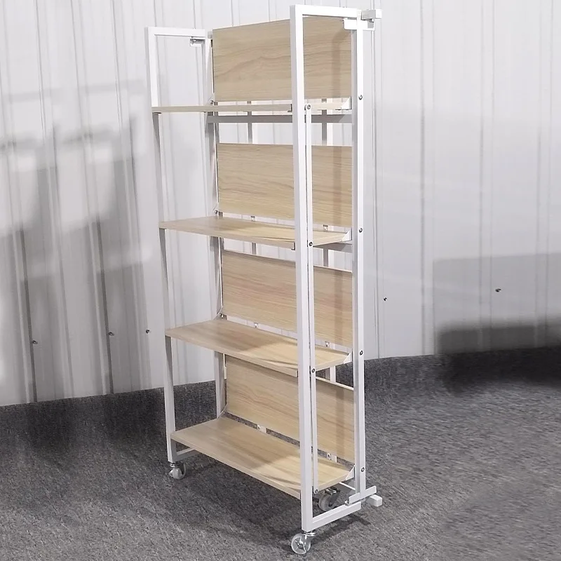Installation-free collapsible rack kitchen microwave oven rack living room snacks