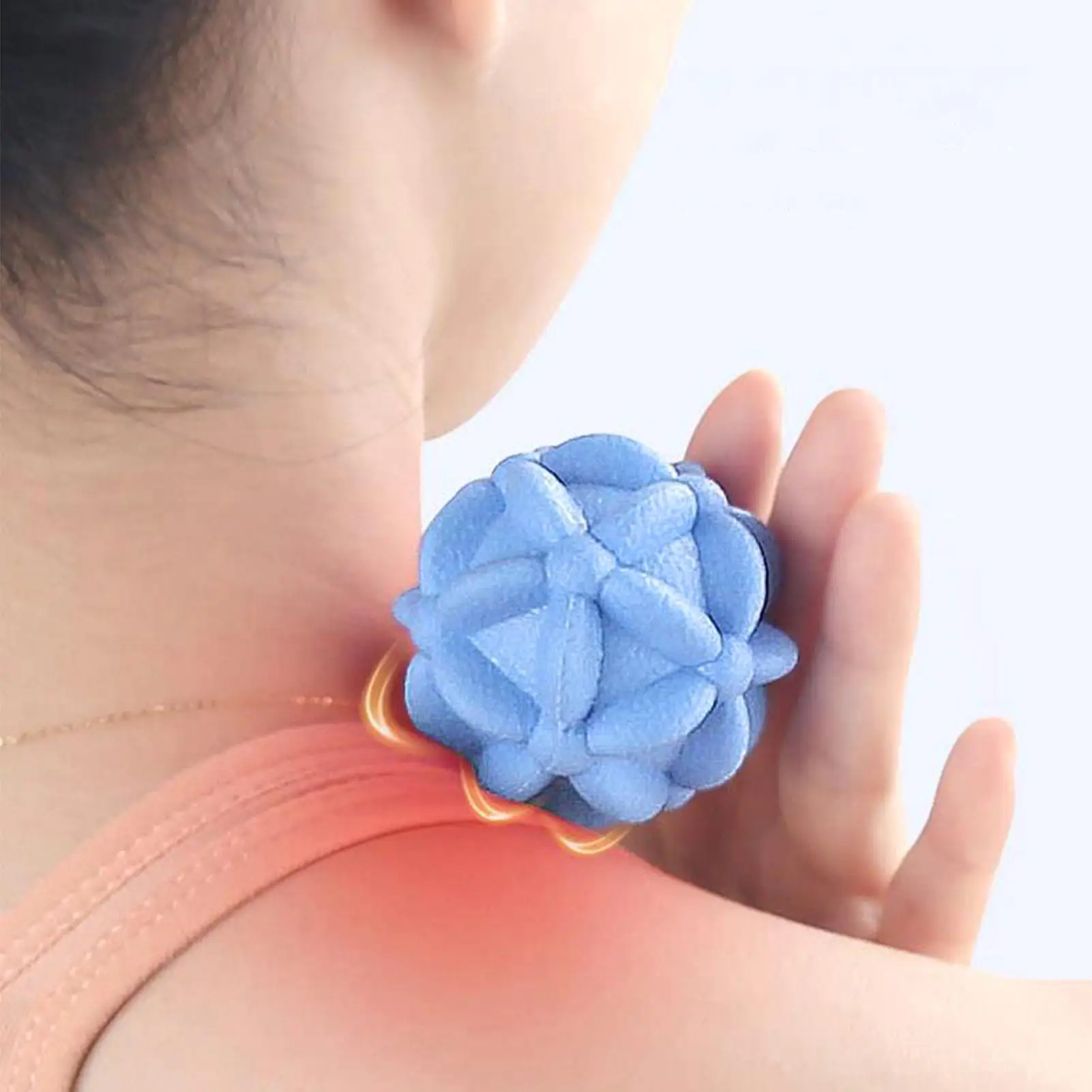 Bola de masaje duradera azul: rodillo de Fascia portátil para piernas, espalda, brazo, hombro resistente al desgaste y multifuncional