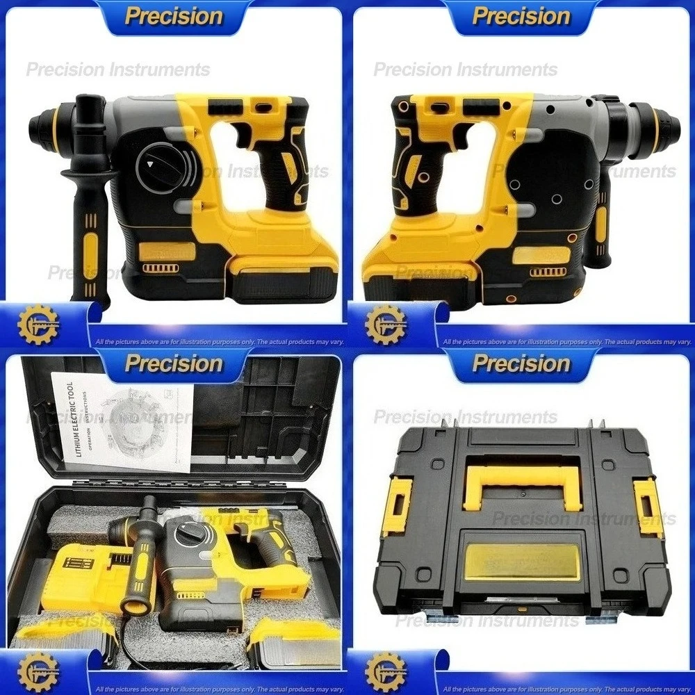 2026 Cordless Brushless Hammer Drill Combo Set High Power Industrial Grade Lithium Impact Driver Drill for Home