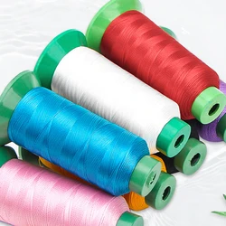 24 colori ad alta resistenza macchina ricamo filo di seta filo per cucire ruota forniture per cucire per tende da cucire tela sottile PU