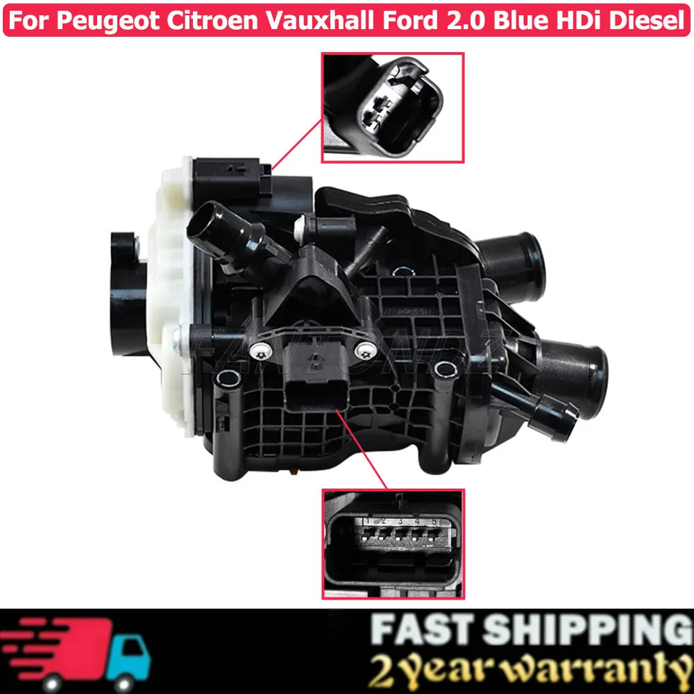 

9804160380 9849443980 1876476 2264810 Термостат и корпус для Peugeot Citroen Ford 2.0 Blue HDi Diesel