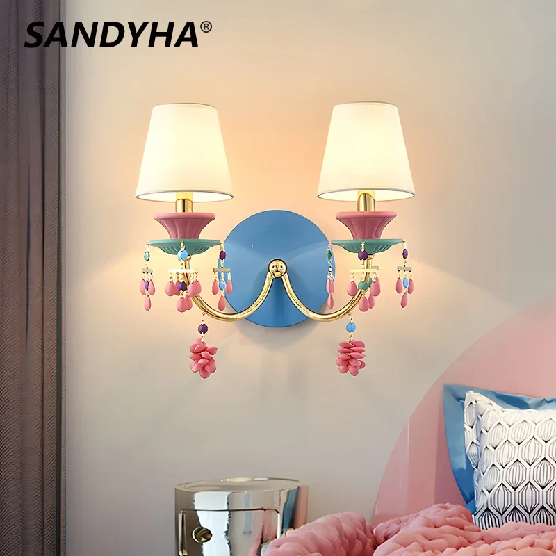 

Contemporary Children's Room LED Wall Lamp Color Bedroom Suitable For Nordic Living Room Restaurant Bedroom Bedside Home Decor