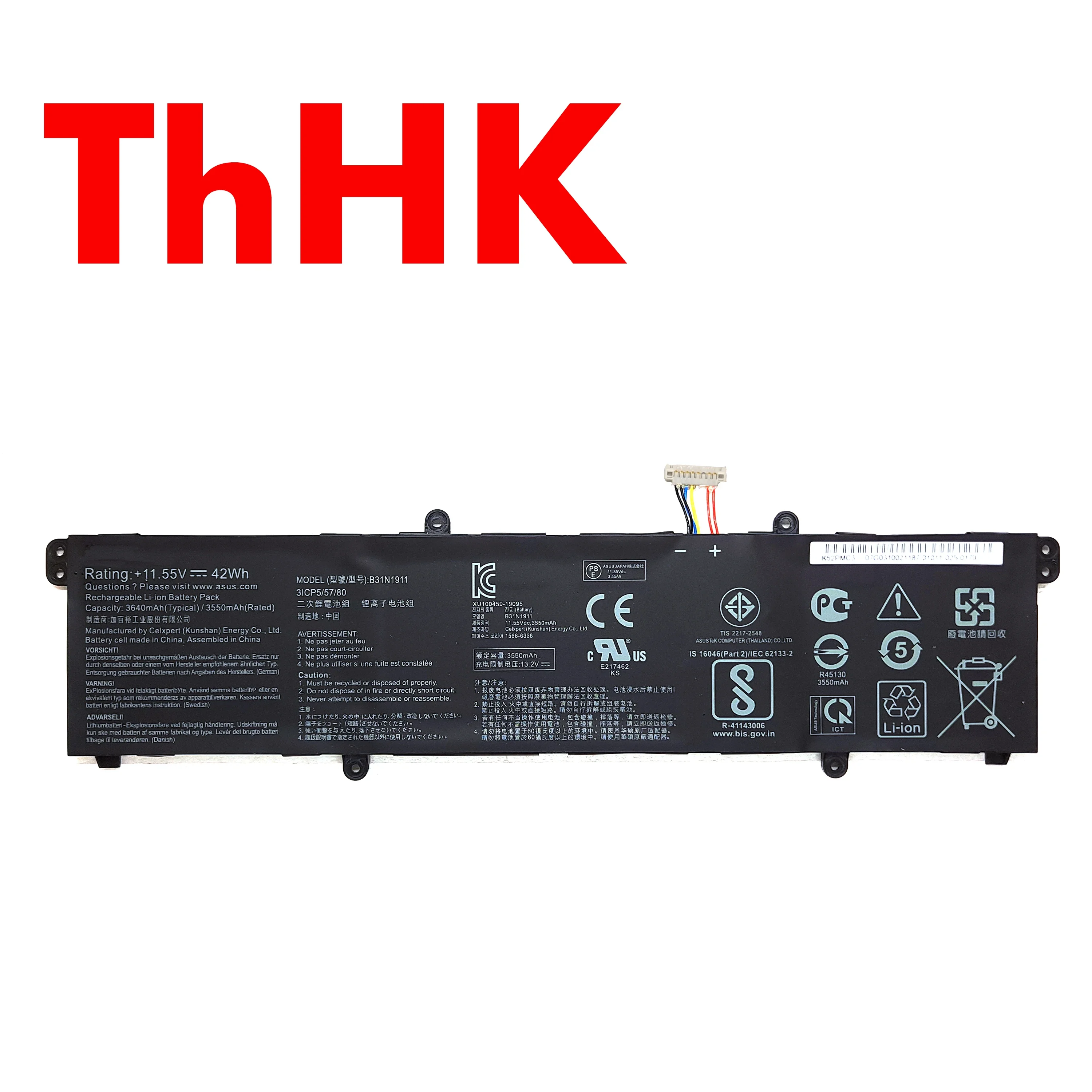 

Genuine Original 42Wh B31N1911 C31N1911 Battery For ASUS Vivobook Flip 14 TM420IA X421FA X421EA M413DA M413IA TM420UA TP410UA