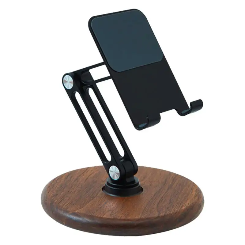 

Foldable Phone Holder 360 Rotating Adjustable Desk Cell Phone Holder Cradle Dock Compact And Flexible Smartphone Kickstand For