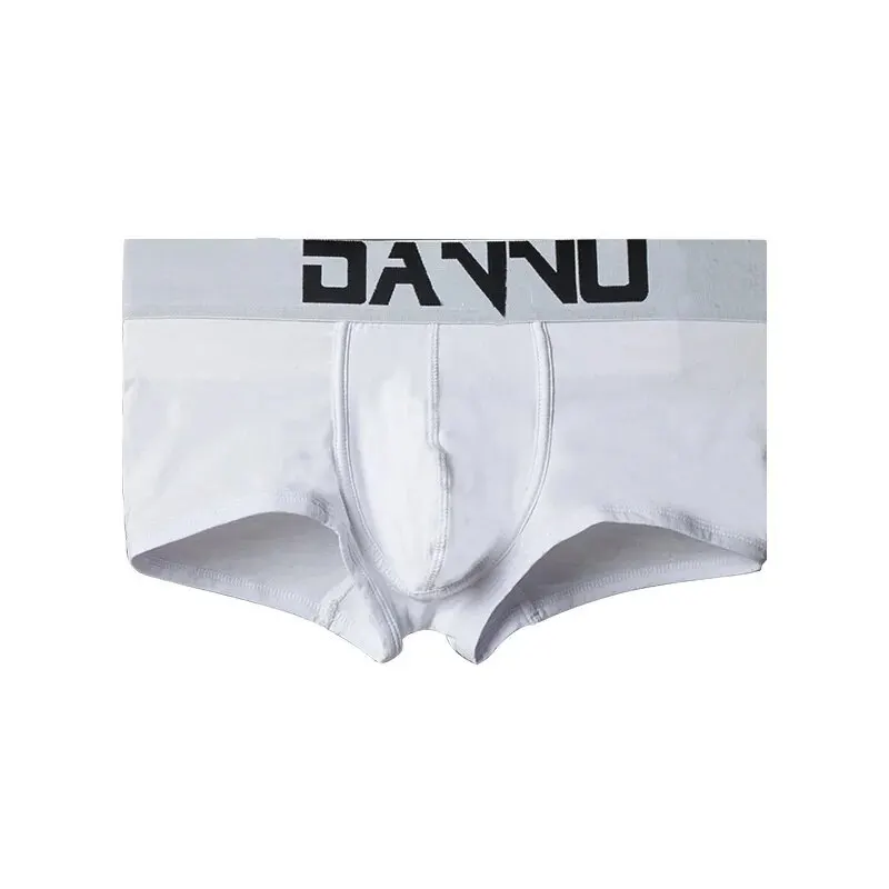 1 Article Men\'s Sexy Youth Style Low Waist U Convex Boxers Briefs, Cotton Breathable Butt Lifting Comfortable Underwear For Teen