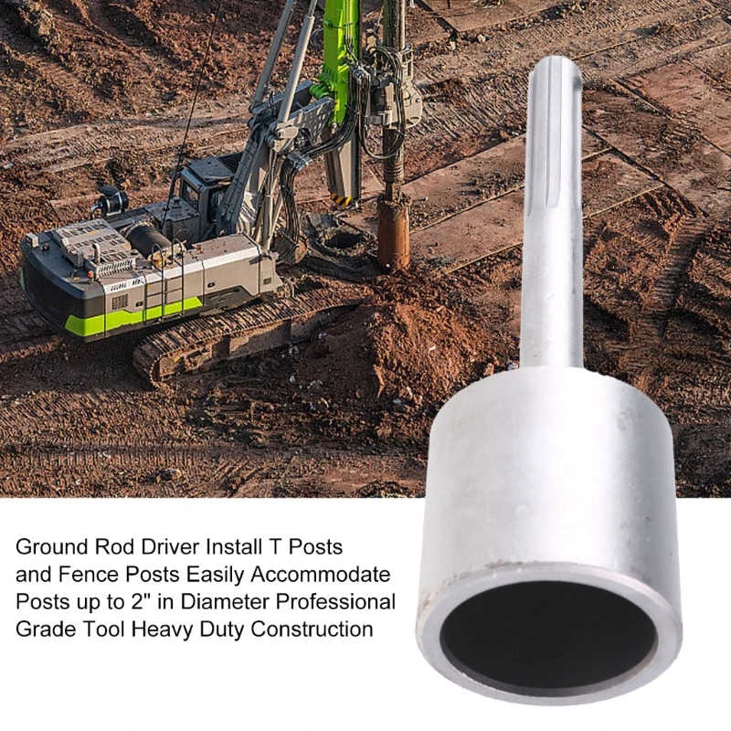 Driver Ground Rod Hammers Home Piling Replacement Silver 50mm Alloy Dropship