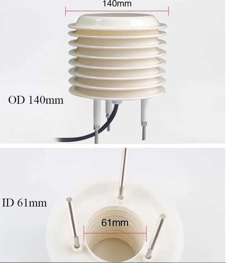 weather station shelter Round ABS Plastic Weather Louver Box for Empty Instrument Shelter Meteorological Screen Weather Station