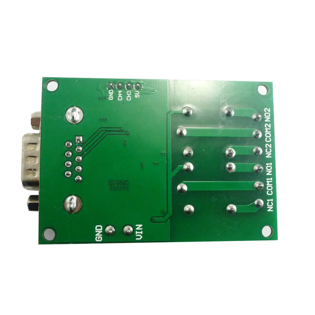 Smart Home Relay Module TB351 2 Channel DC 12V Serial Port PC Computer USB RS232 DB9 RS485 Uart Remote Control Switch Board