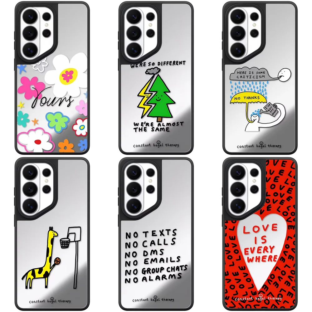 6083091 Mirror Surface Magnetic Phone Cover for Samsung Galaxy S23 S24 S25 S26 Ultra S26+ Plus Case