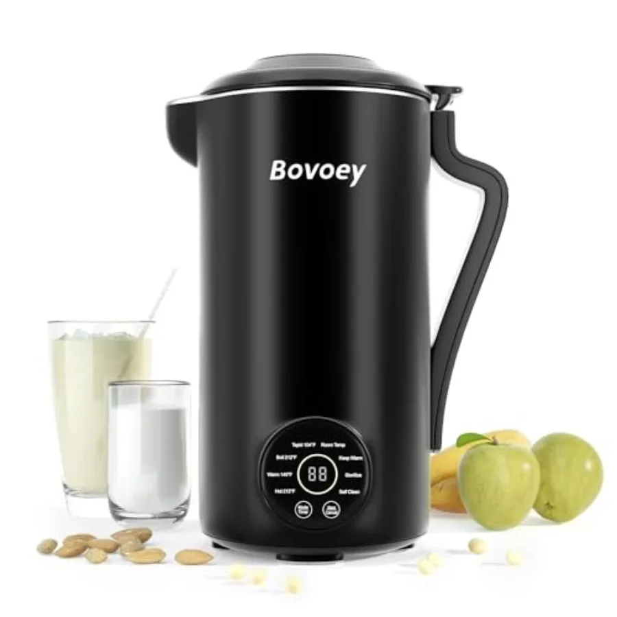 

Автоматическая машина для приготовления орехового молока для миндаля, овсяного молока на основе растений, 40 унций, соевого молока с задержкой запуска, самостоятельная очистка, сохраняет тепло, столешница B