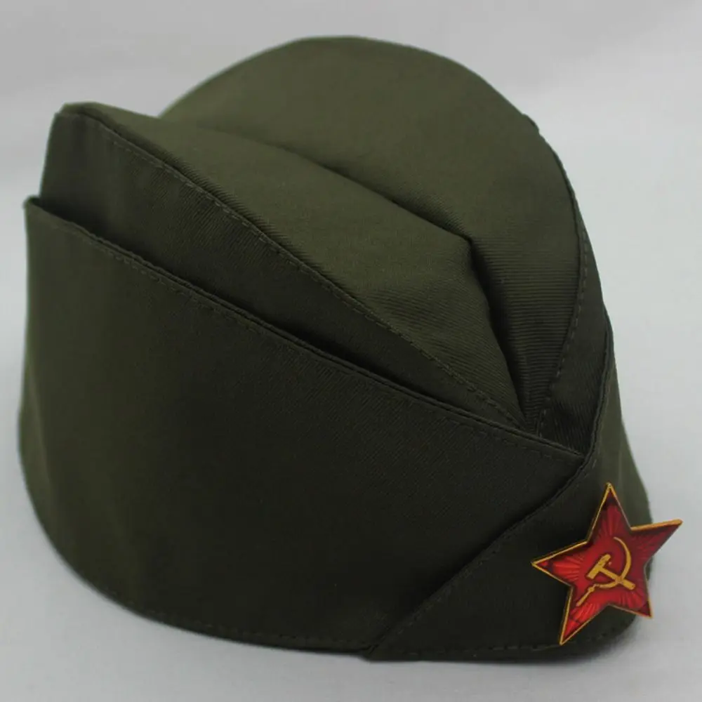 

Durable Service Cap Lightweight Theater Stage Cosplay Costume Boat Hat Dark Green Dance Performance Hat Dance Performance