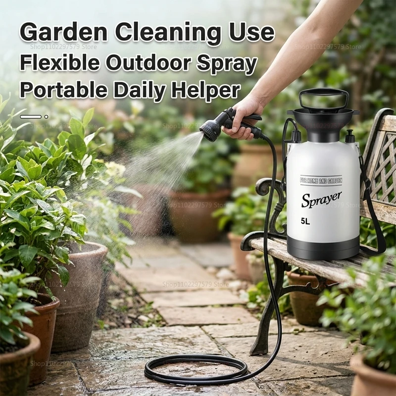 Portable Camping Shower 5L Manual Pump Water System Outdoor Shower with 1.5 Meter Hose Perfect for Hiking Beach Backpacking view 6
