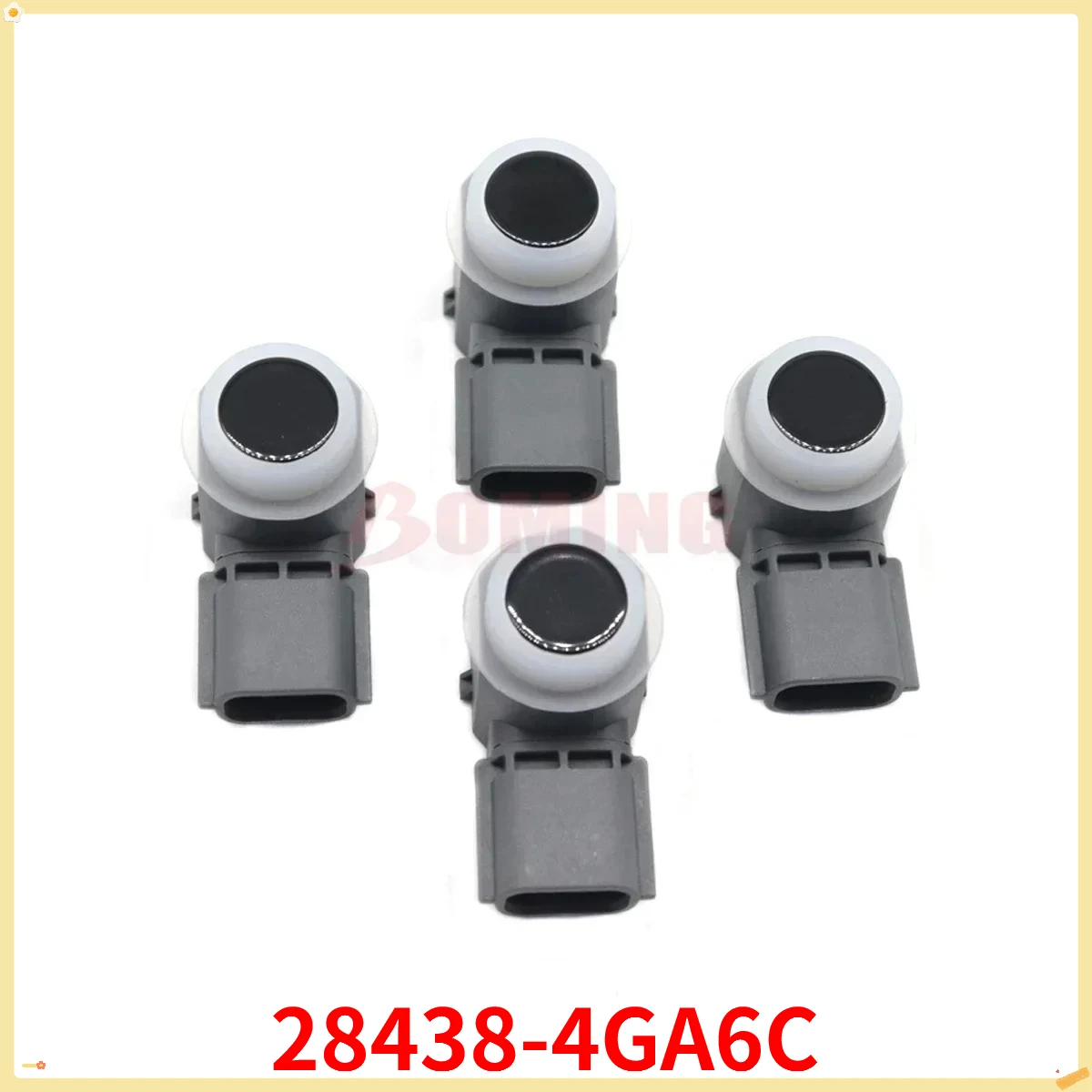 For Infiniti Q50 Q60 QX60 QX50 QX70 QX80 2014-18 28438-4HB6A 284384HB6A 28438-4GA6C 284384GA6C 4PCS Black Car PDC Parking Sensor