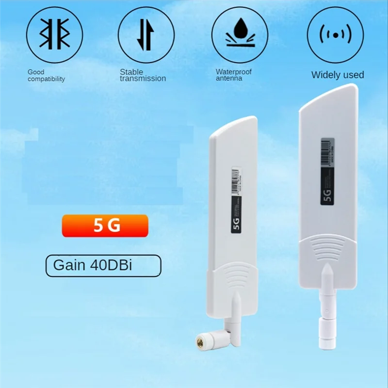 1 STKS 5G/3G/4G/GSM Volledige Band Lijmstift Omni Draadloze Slimme Meter Router Module Gain 40DBi Antenne, Zwart SMA Mannelijke