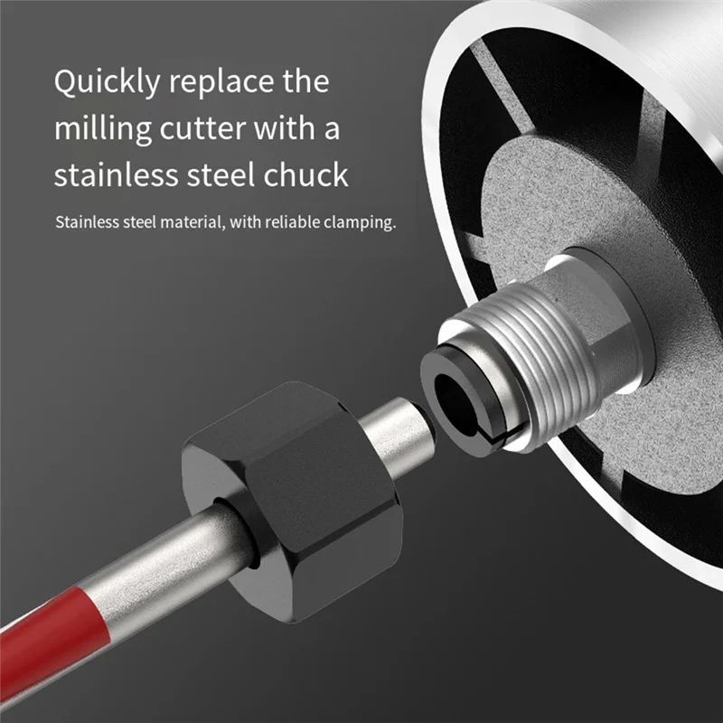 CNC Cutting, Milling And Slotting Machines Compatible 6-Speed 800W Trimming Machine For Woodworking, EU Plug