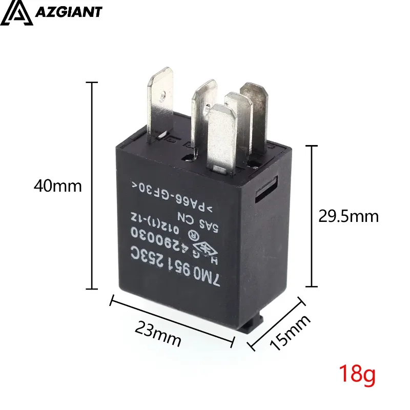 2 pcs original No. 404 5pin car relay for Volkswagen Audi Lavida Polo New Passat Tiguan 7M0 951 253 C 2