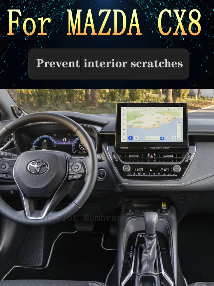 

Для MAZDA CX8 (2017-2020 2021) автомобильная пленка для панели коробки передач, защитная наклейка на приборную панель, внутренняя пленка против царапин, аксессуары