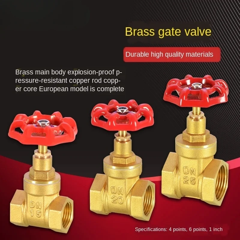 

Бытовой латунный затвор, тип внутренней резьбы, 1/2, 3/4, 1 дюйм DN15 20 25, переключатель счетчика воды, утолщенный