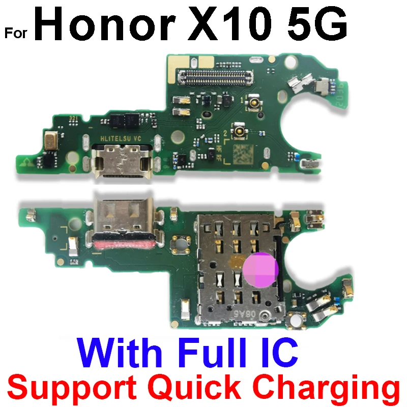 USB Charger Port Board For Hauwei Honor X10 Max X20 X20 SE X30 X30i X30 Max USB Charging Dock Connector Board Replacement Parts