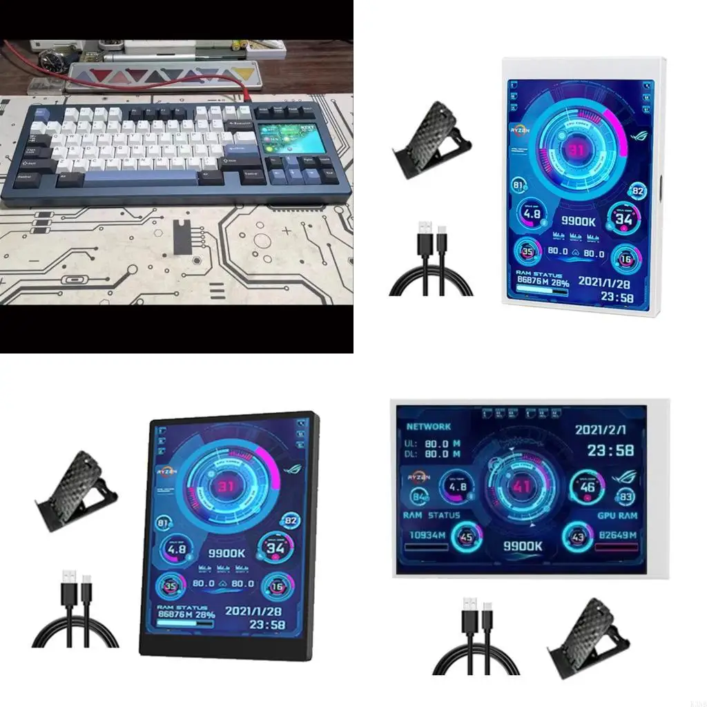 K3NB 3.5in Type C Portable Secondary Screen Display Display Computer Computer