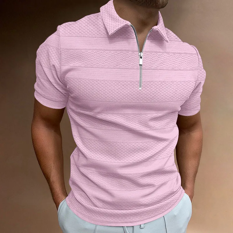 Men's Casual Shirt 2025 Loose T-Shirt Short Sleeve Cool Feeling City Walk Clean Fit Style Trilogy Fiber  Shirt