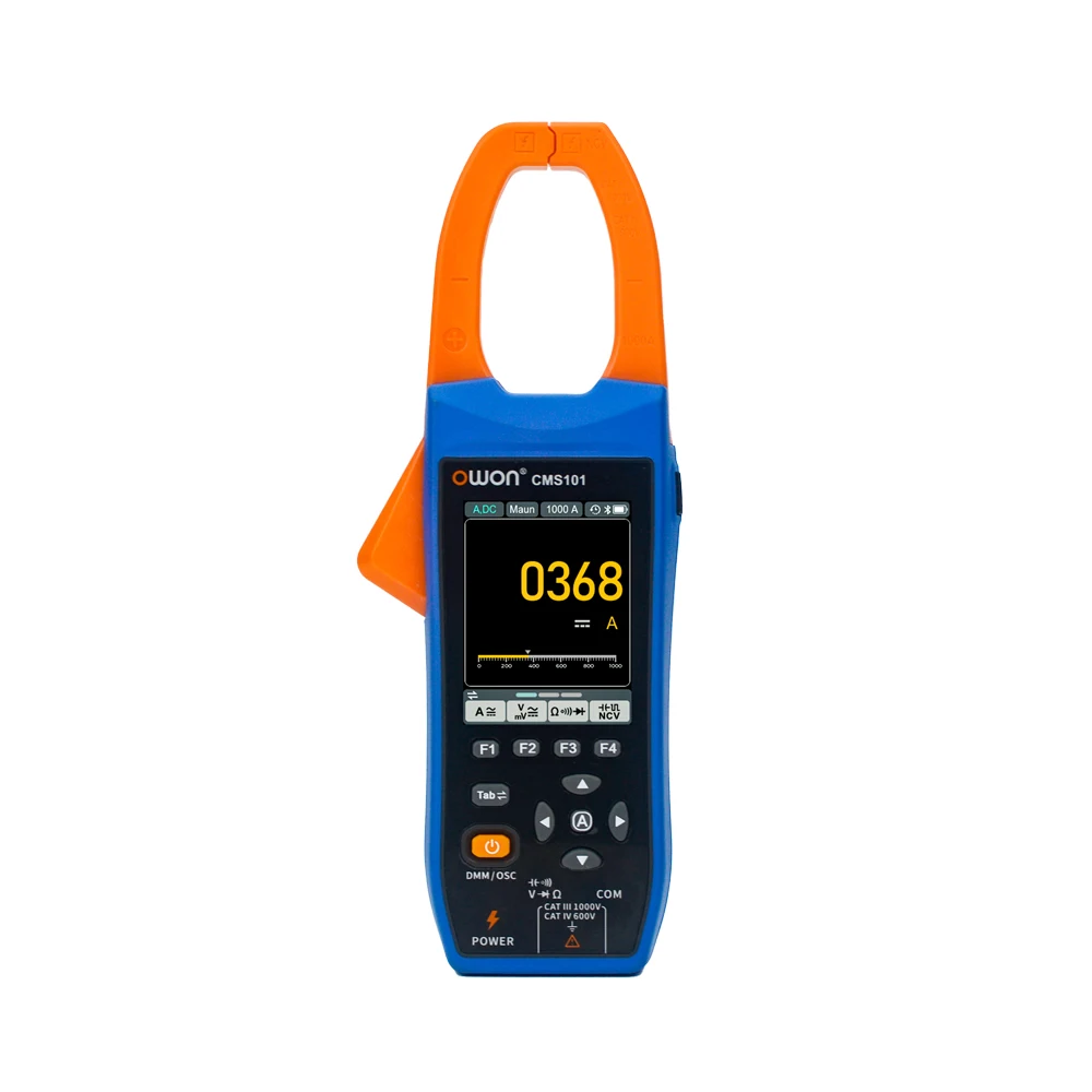 OWON CMS101 1000A AC/DC NCV,BLE Clamp Meter Digital Clamp Meter 3-in-1 Recorder+Oscilloscope,20000 Counts True RMS Auto-range