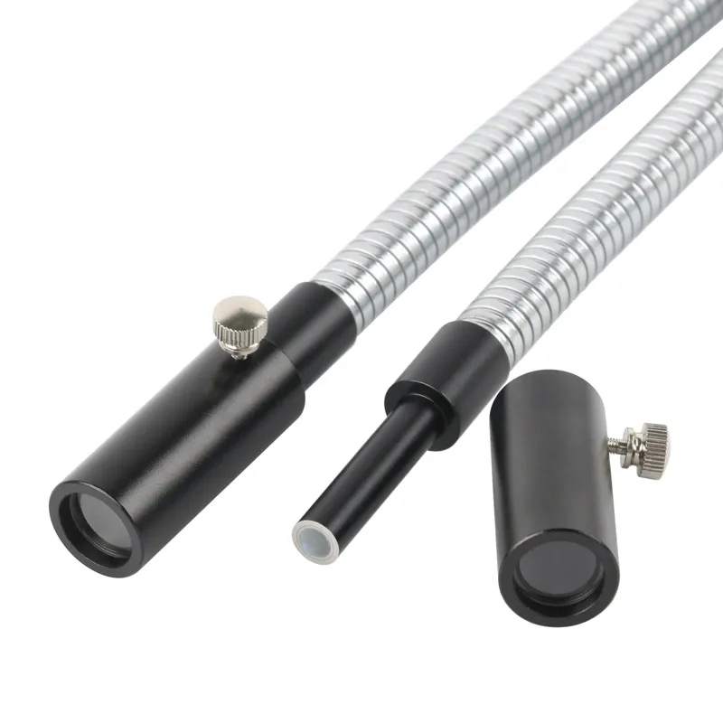 Lampada a fibra ottica LED 20W 30W 6500K Doppio microscopio a collo di cigno Faretto Sorgente di luce fredda medica Illuminatore