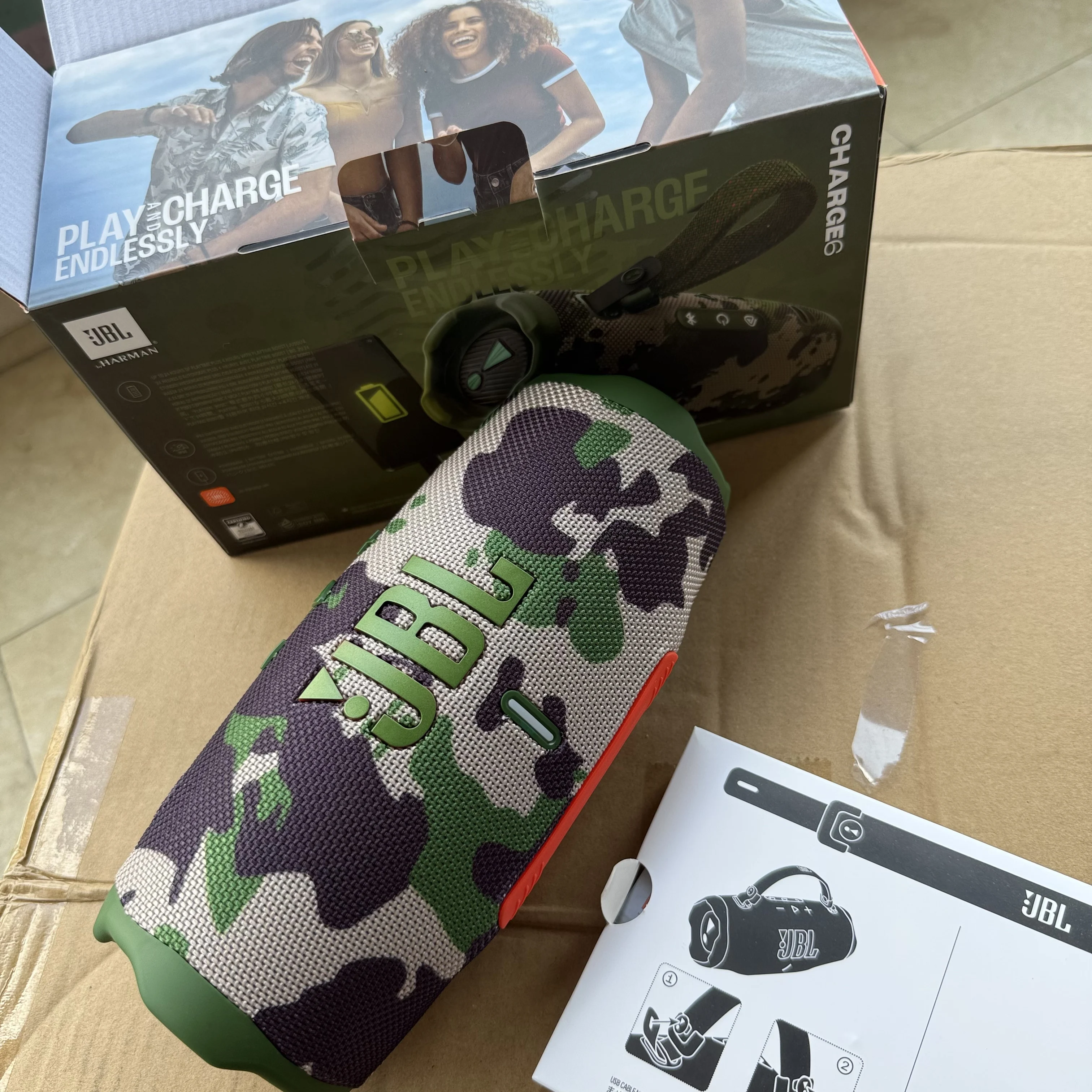 ‌JBL Charge 6 Wireless Waterproof Speaker with Bass Boost and Precision Tweeter for Outdoor Portable Stereo Sound‌