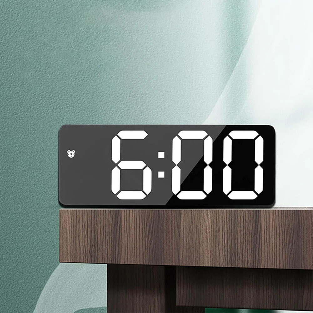 LED Screen Digital Alarm Clocks Living Room Smart Home Table USB Cable User Manual Bedside Desktop Electronic Clock Creative