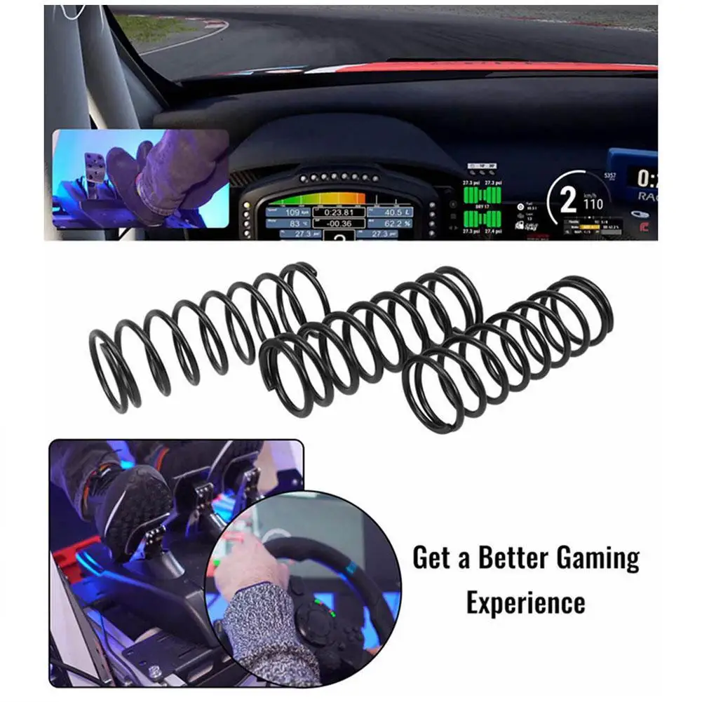 For Logitech G25 / G27 / G29 / G920 / G923 Wheel Car Game Simulator Brake Pedal Accelerator Clutch Pedal Spring Kit view 2