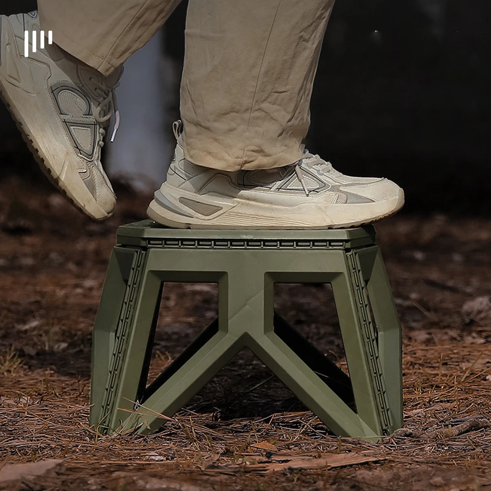 Tabouret pliant portable extérieur, conception de poignée à haute charge, tabouret de pêche carré, Maza