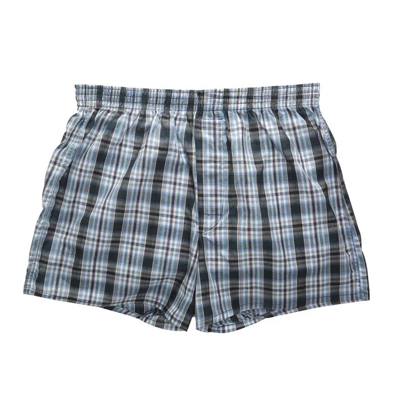 10 Uds. Boxers de algodón para hombre, pantalones cortos, ropa interior cómoda, Boxer a cuadros suave, bragas masculinas, calzoncillos transpirables, pantalones Aro para Hombres, ropa de casa