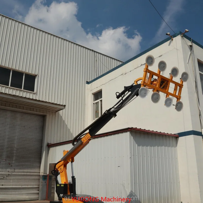 300KG To 800KG High Efficiency Remote Controlled Flexible Vacuum Lifter For Glass Installation
