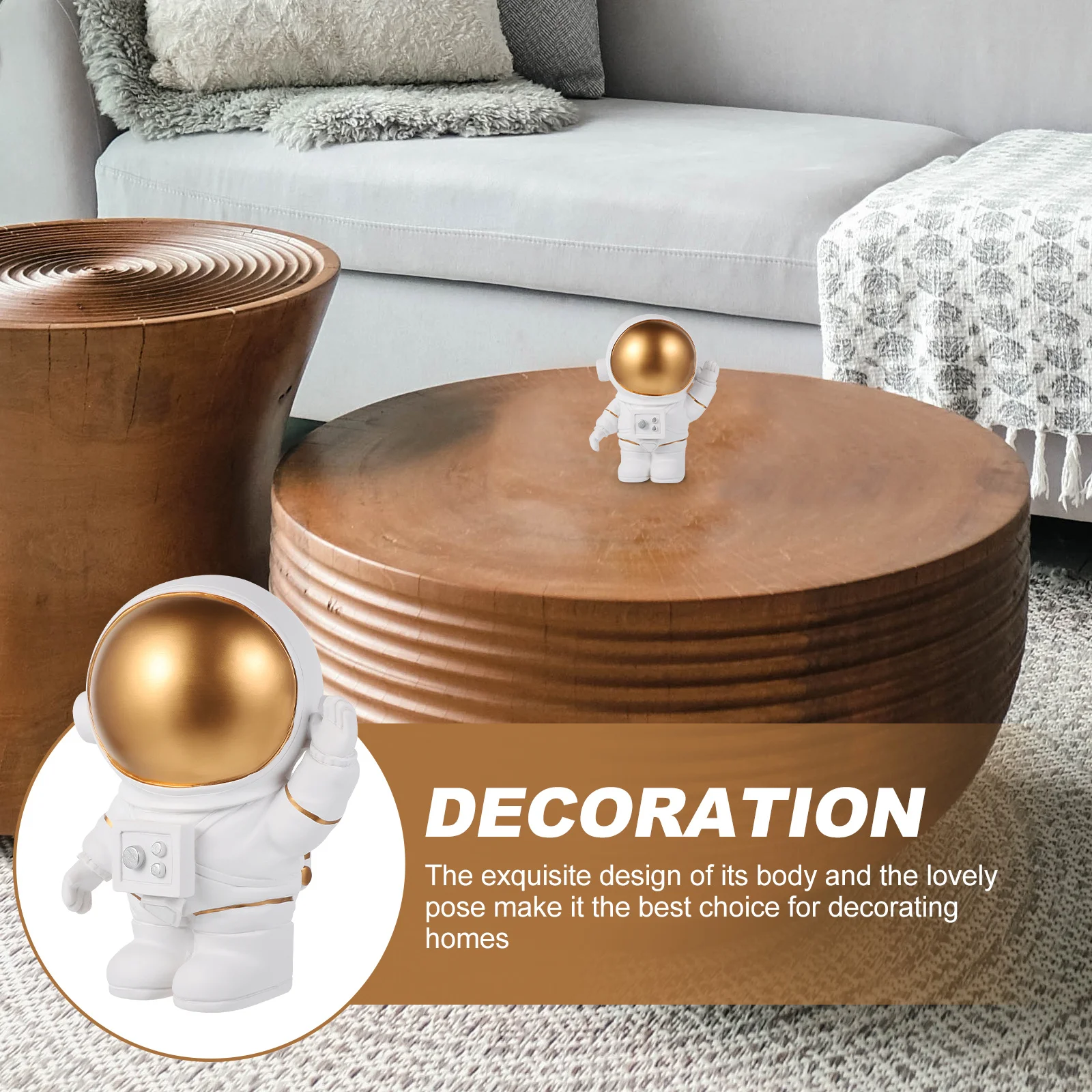 

Astronaut Resin Spaceman Ornament Desktop Decor For Kids Space Lover Collection Display Home Office Decoration