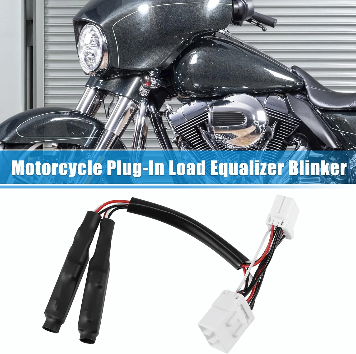 Motorcycle Turn Signal Decoder Adapter Turn Light for Harley-Davidson Electra Glide Softails Road King 8-Pin LED Load Flasher