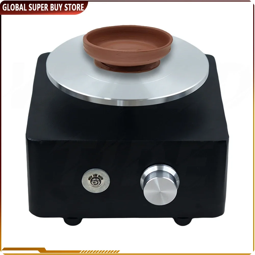 

MINI Pottery Turntable 0-160RPM 2000MA Rechargeable Electric Pottery Wheel Machine for Art Crafts Ceramics Clay Molding