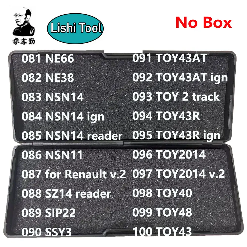 081-100 No Box Lishi 2 in 1 2in1 Tool NE66 NE38 NSN14 NSN11 S14 SIP22 SSY3 TOY43AT TOY2 TOY43R TOY2014 TOY40 TOY48 TOY43 Tools