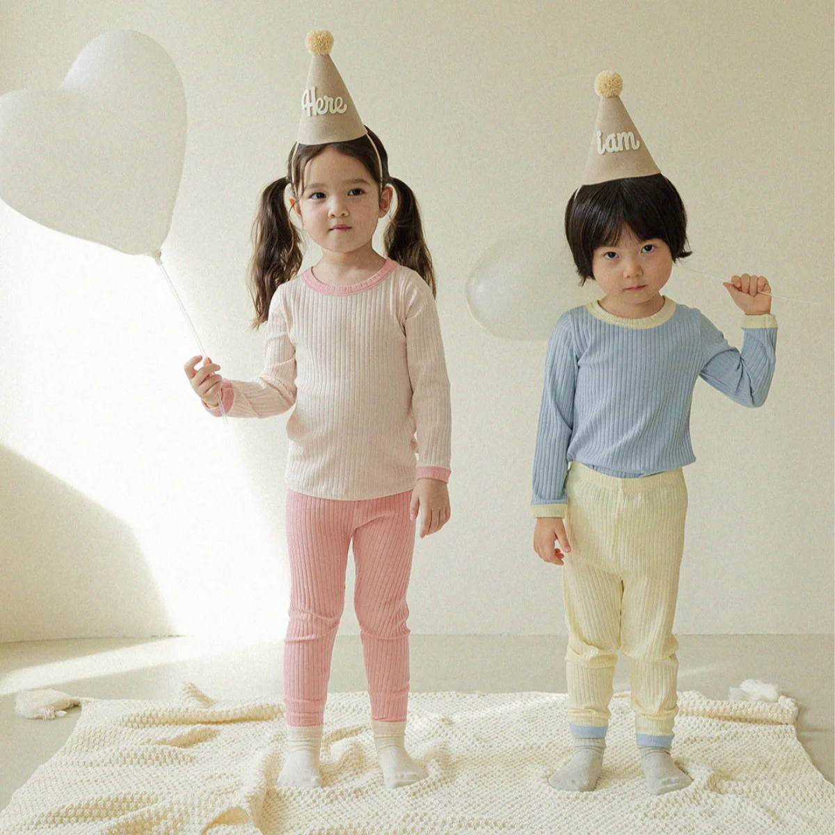 

Children's Clothes Sets 2025 Autumn Knited Contrast Color Kid Girls Shirt+elastic Waist Toddler Kid Girls Casual Pants Sleepwear