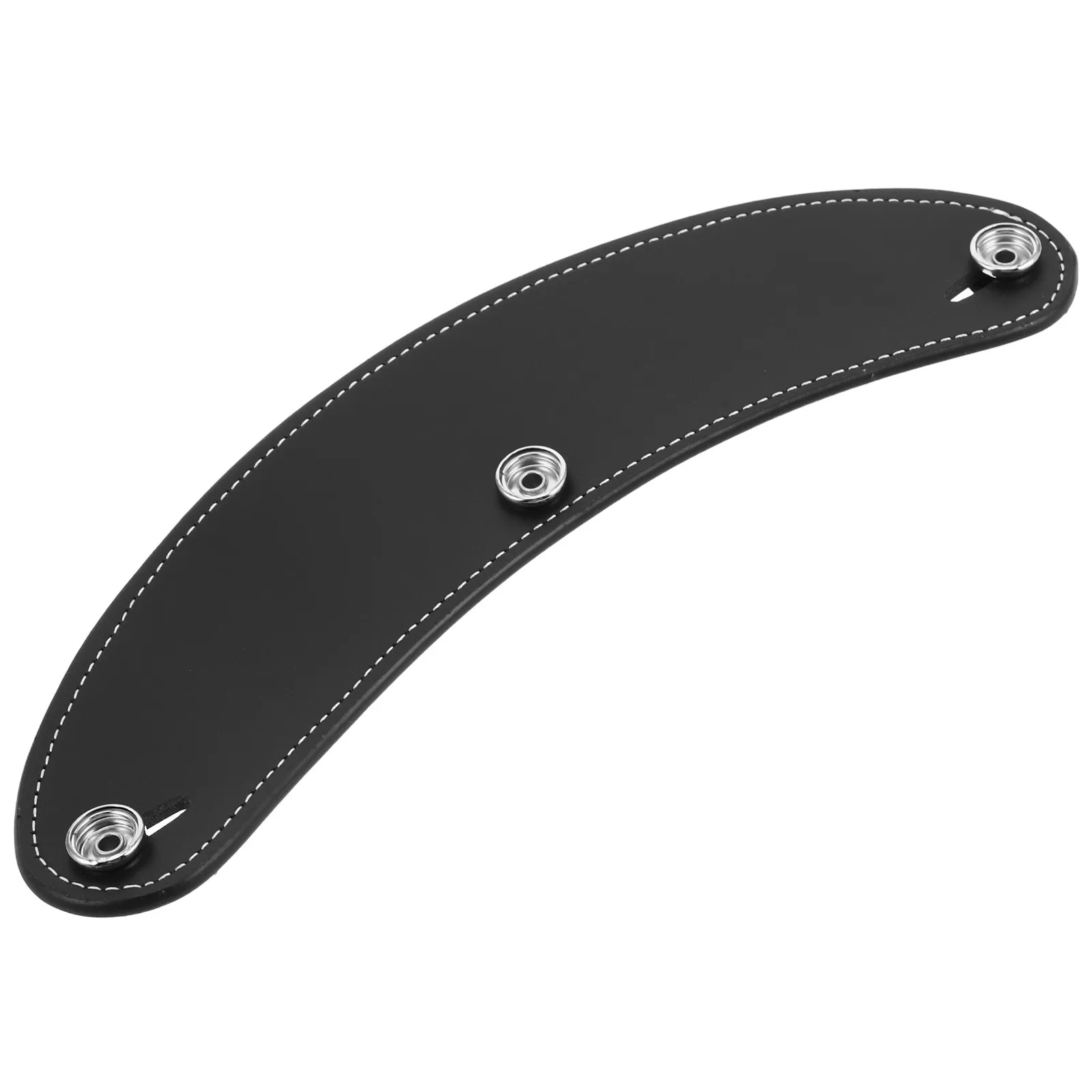 Retro Motorcycle Brim Visor PU Sun Deflector Three Button Attachment Universal Compatibility Uv Blocking Lightweight