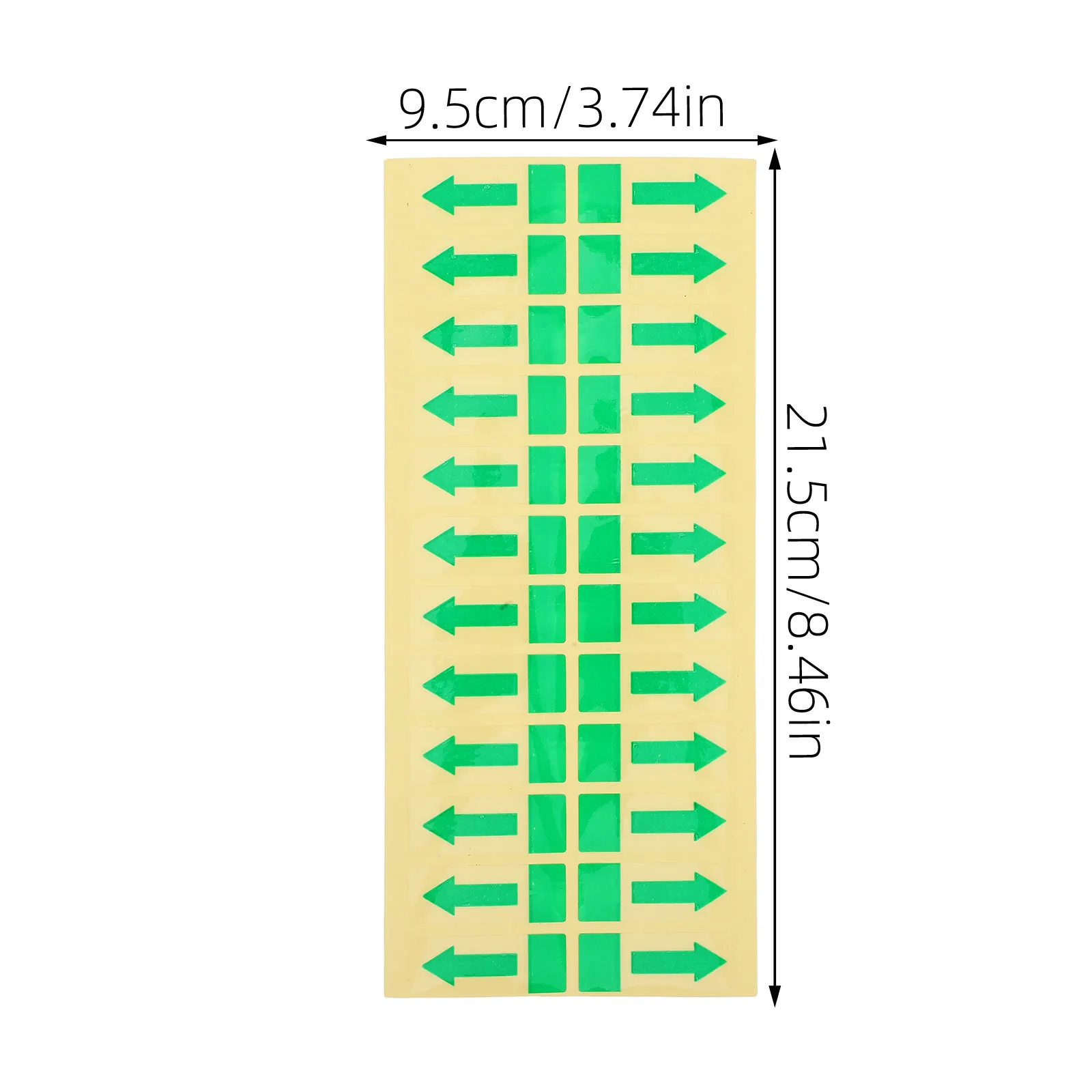 1000Pcs Arrow Marking Tape 40x15mm Self-Adhesive Removable Seal Fixing Labels for Garbage Bags Envelopes Packages Instructional