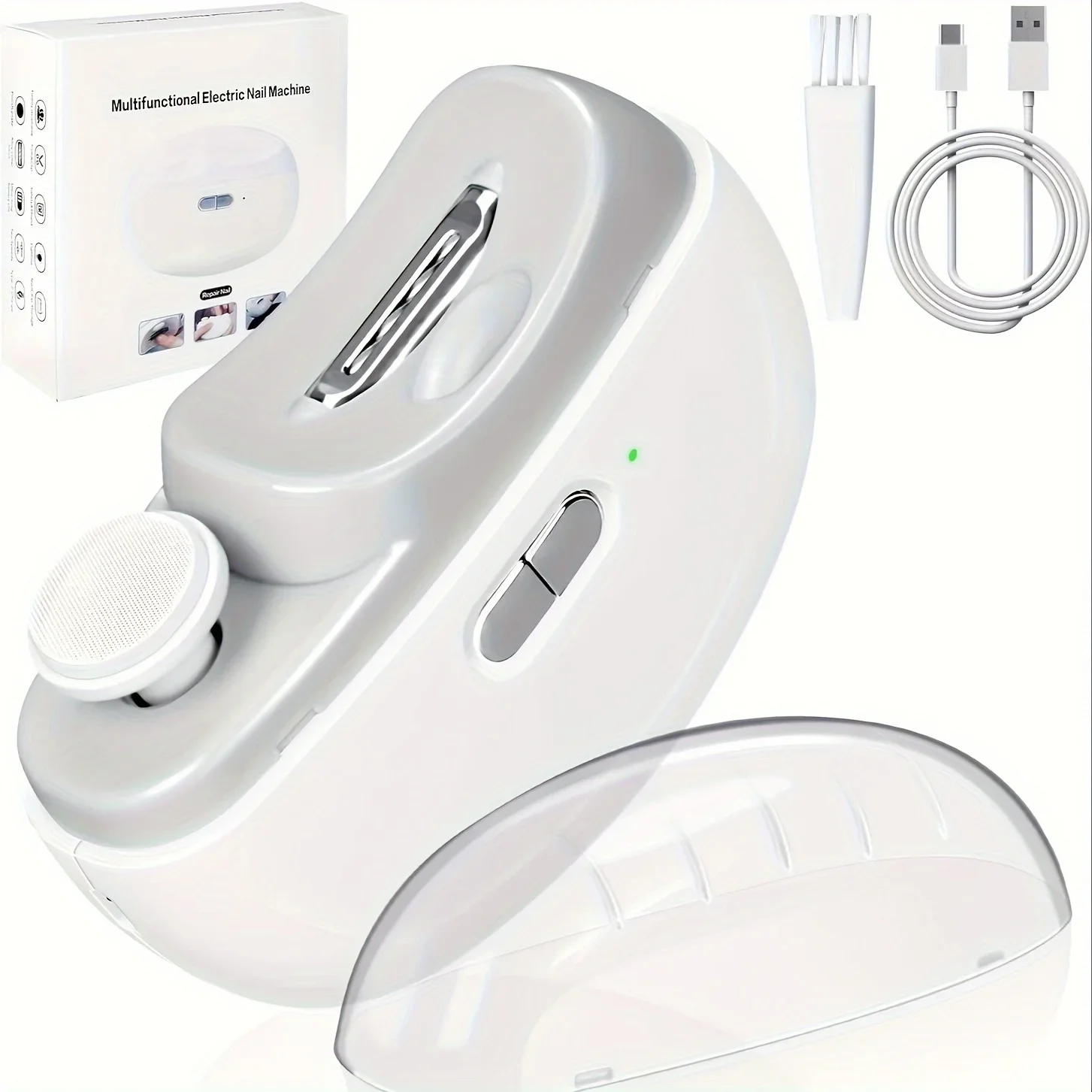 مجموعة أدوات العناية بالأظافر النهائية - ماكينة قص الأظافر الكهربائية الاحترافية وأدوات تلميع وتلميع الملفات ومنظمات الملفات وأدوات التشكيل - #4
