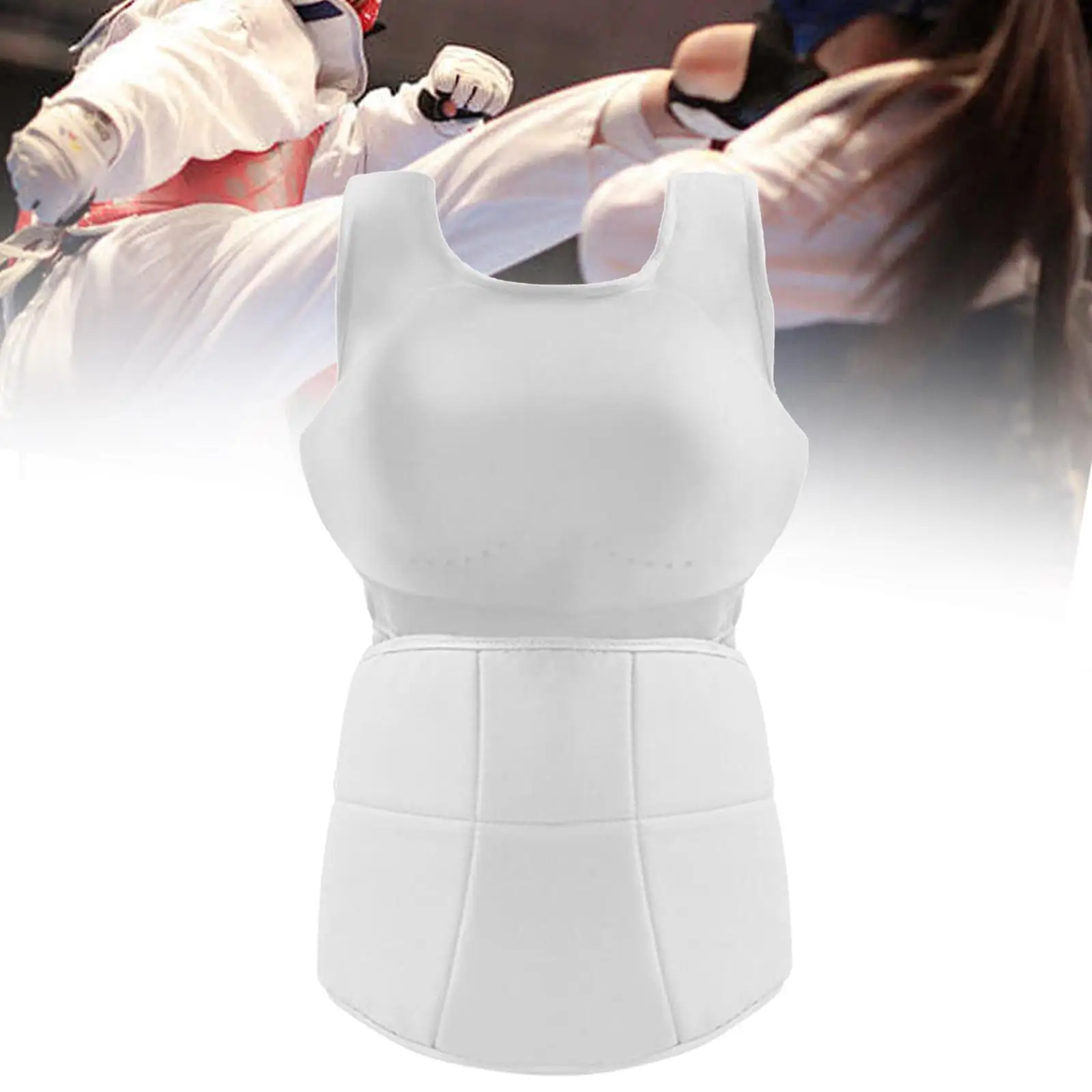 

Sports Chest Protector Polyester Protective Supplies Soft Belly Protection for Women Fencing