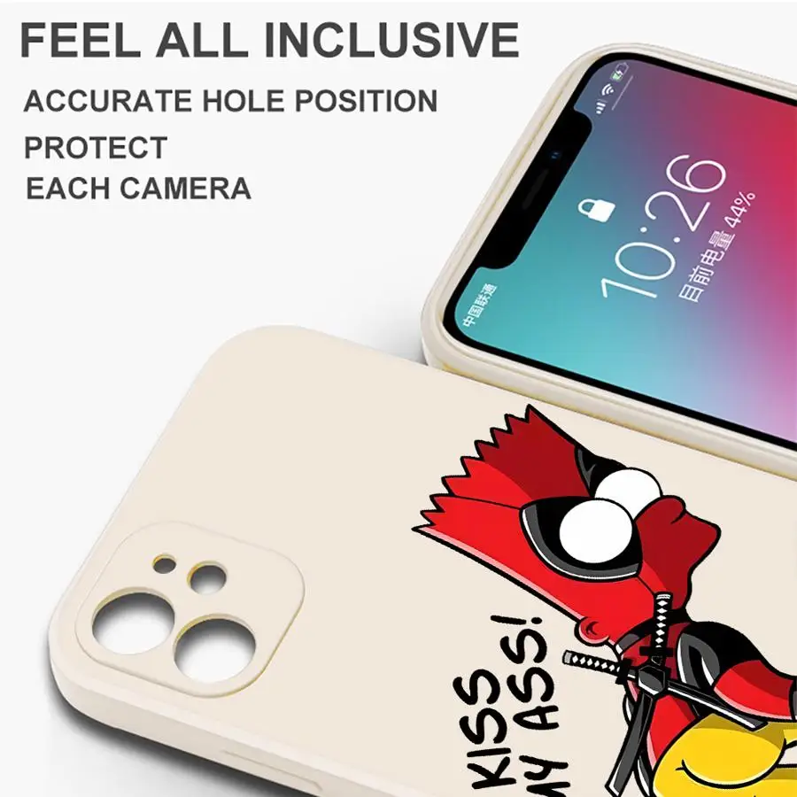 Red Bart Simpson Phone Cover Case for Apple iPhone 17 Pro Max 11 16 7 8 15 12 Plus Air XS XR 13 Mini  view 3