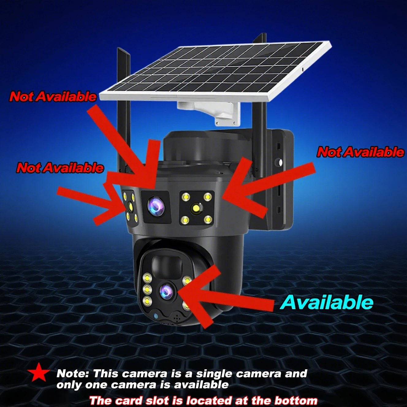 HD 4MP Solar Battery Powered Security Camera Bidirectional audio Color Night Vision PIR Human Detection WiFi Outdoor IP Camera