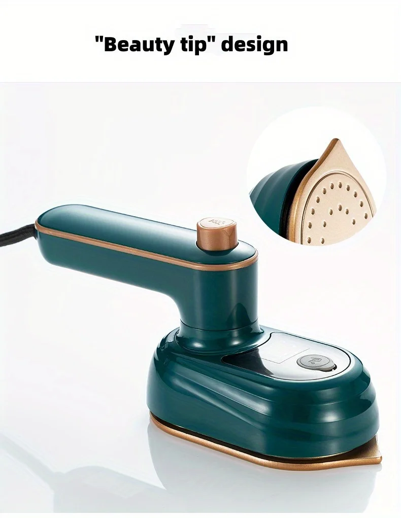 Compact Handheld Steam Iron -180° Rotation, Foldable Design - Convenient for Travel and Quick Makeup Repair - Ultimate Clothing