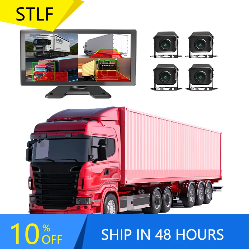 

STLF10.33-inch IPS 4-channel Touch Screen Display Bsd AI Truck Monitoring with DMS Camerass Fatigue Driving Detection