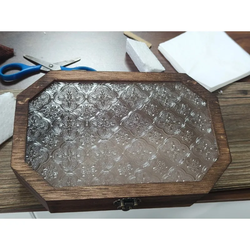 

Роскошный деревянный стеклянный шкаф для хранения Begonia, винтажный органайзер для макияжа и косметики с ящиками, скандинавский настольный туалетный столик