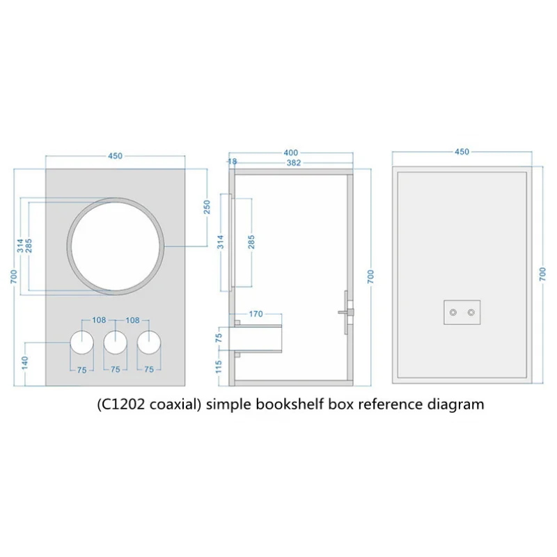 Altoparlante coassiale LII AUDIO da 12 pollici nuovo altoparlante deflettore C1202 8ohm/60 + 40W (1 pz)