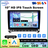 Inefala 10Inch IPS Android Multimedia Player CarPlay Android Auto Radio Physical Button 2Din GPS Car Stereo Intelligent System